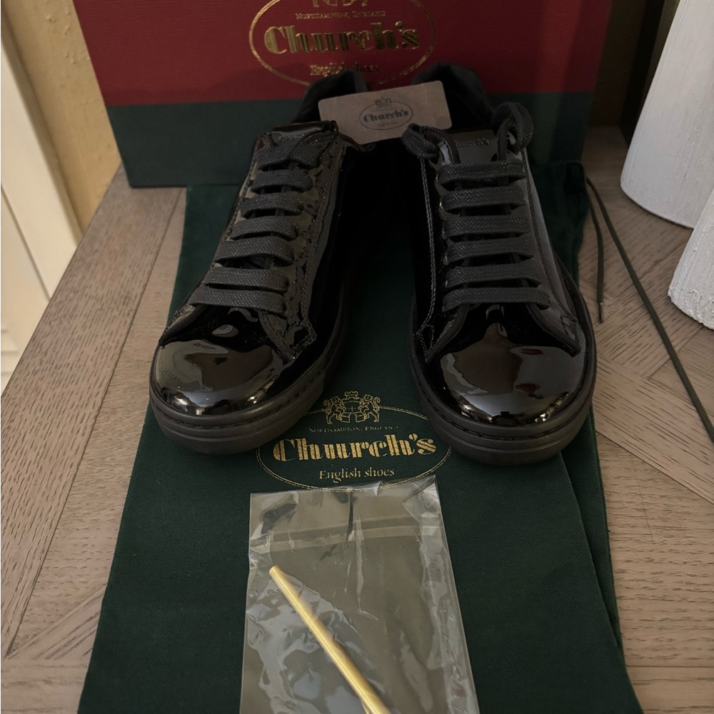 Church's Glossy Black Sneakers